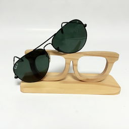 定制实木眼镜框道具眼镜架装饰摆件简约太阳镜墨镜木质陈列展示架